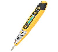 Cocoarm Penna Elettrica per Tester di Tensione con Display Digitale AC DC da 12 a 250 V Acciaio Legato Al Cromo Vanadio ABS Rileva Punto di Interruzione Fase Zero per Elettricisti Domestici