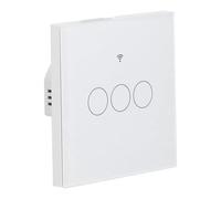 Cocoarm Per Interruttore della Luce 3 Gang Touch Interruttore a Parete Pannello in Vetro Temperato 100 a 240 V 10A App Controllo Vocale del Timer Funzione di Memoria Per la Decorazione Domestica