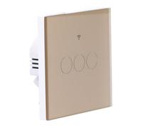 Cocoarm Per Interruttore della Luce 3 Gang Touch Interruttore a Parete Pannello in Vetro Temperato 100 a 240 V 10A App Controllo Vocale del Timer Funzione di Memoria Per la Decorazione Domestica