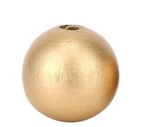 Cocoarm Perline in Legno di Vernice Dorata Kit 100 Pezzi da 20 Mm in Legno Rotondo per Gioielli Che Producono Artigianato Fai-da-te Decorazioni per la Fattoria Macrame Macrame con Grande Foro