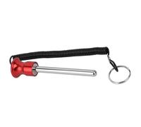 Cocoarm Perno Pesi in Lega di Alluminio, Perno Pesi Magnetico con Corda da Tirare, Lunghezza 14 Cm Diametro 1 Cm per Attrezzature Fitness per Allenamento della Forza Utenti di Palestre Domestiche