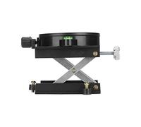 Cocoarm Piattaforma di Sollevamento da Laboratorio Supporto per Sollevamento a Forbice in Lega di Alluminio Rotazione di 360 Gradi Altezza Regolabile di 6,5 Cm Regolazione Fine per la Lavorazione