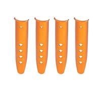 Cocoarm Picchetti per Tende in Lega di Alluminio, Pacchi per Tende, Confezione da 4, 23 X 3,6 X 2 Cm, a Forma di U, Ancore da con Sabbia, con Fori per Bloccare la Corda, per la Installazione della