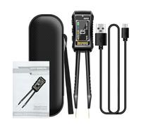 Cocoarm Pinzette Digitali Smart, Pinza Digitale a Portata Automatica con Display OLED di Tipo C Ricarica 100Hz 1kHz 10kHz per Tecnici di Riparazione Elettronica Hobbisti (Delitto 02)