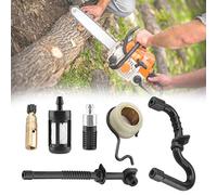 Cocoarm Pompa dell'olio di Motosega, Costruzione in Metallo, Installazione Facile, Kit di Sostituzione Completo per MS180 MS170 018 017 Utenti