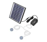 Cocoarm Pompa Solare per Stagno Kit Pompa Ad Aria per Pannello Solare Regolabile 10V 6W DC Micro per Fontana con Pannello a 180 Gradi Pietra a per Serbatoio di Pesce Interruzione di Corrente Pesca