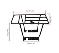Cocoarm Porta Posteriore Scooter Elettrica, Porta Cargo per Bagagli in Ferro Solido, Struttura Stabile con Forte capacità di Cuscinetto, Rivestimento Resistente all'Usura, Ottima Sostituzione per