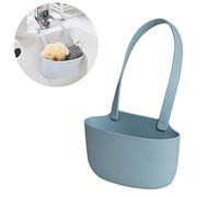 Cocoarm Porta Spugne da Appendere per Lavello, Cestello per Lavello da in TPR 13 X 8,2 X 5,5 Cm, Fondo Drenante Cavo, Contenitore Sospeso per Spugne e Spugnette Abrasive nel (BLUE)
