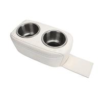 Cocoarm Portabicchieri per Pontone, Portabicchieri Doppio in Acciaio Inossidabile con Design a Conchiglia Ponderato, Marino Rimovibile 10,6 X 6,1 X 4,3 Pollici per Barche, Automobili, Yacht (White)