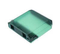 Cocoarm Portacoltelli da Portacoltelli da Parete in PET Trasparente 21 X 22,5 X 5, Cm con Ganci Laterali Raccogligocce Rimovibili e Copertura Visibile per l'uso Sulla Porta della Parete della (GREEN)
