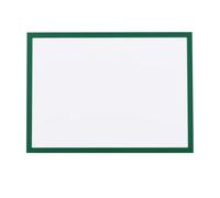 Cocoarm Portadocumenti Magnetico Cornice Magnetica in PVC Trasparente Portadocumenti A4 per Carta da Lettera, Foto, Programma di Lavoro su Superfici Metalliche Lisce (GREEN)