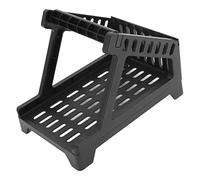Cocoarm Portastampanti per Codici a Barre Supporto Etichette per Rotoli e Moduli Continui in Materiale ABS Supporta Rotoli da 110 Mm e Fogli Termici Mm Stampa Termica (BLACK)