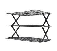 Cocoarm Porttop per in Acciaio Inossidabile Pieghevole, Scaffale di Salvamento per Organizzare Condimenti, Frutta e Altro in Piccole Cucine (3 strati)