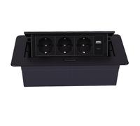 Cocoarm Presa Pop-up da Tavolo, Design Ad Incasso, 3 Prese con Porte USB A e C da 20 W per Esigenze di Alimentazione della Scrivania dell'ufficio