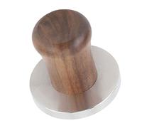 Cocoarm Pressa per caffè con Manico in Legno Pressa per Polvere di caffè in Acciaio Inossidabile con Base Piatta Staccabile Manico in Noce per Home Office Coffee Shop Brewing (51MM)