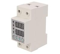 Cocoarm Protezione da Sovratensione, Dispositivo di Protezione da Sovratensione Regolabile AC 220V con Doppio Display LED, Ritardo Limite di Corrente Ripristino Automatico per Distribuzione in (63A)