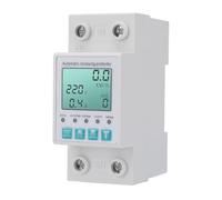 Cocoarm Protezione Display LCD con Interruttore Automatico per Montaggio su Guida Din Intelligente per la Gestione della Tensione