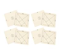 Cocoarm Puzzle Giocattolo Compensato Forma Geometrica Puzzle Educativo Giocattolo 14,5 X 14,5 Cm Assemblaggio Fai da Te Coordinazione Occhio Mano Pensiero Logico per Bambini Studenti Aula