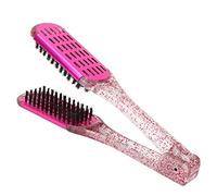 Cocoarm Ratto per Capelli delle Camme di Rotaia Ad Alta Temperatura - -resistenti Strumenti a Doppio Styling per Spazzole per Capelli Lisci e Decenti per Tutti i di Rosso Rosa