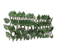 Cocoarm Recinzione per Siepe Artificiale, Schermo per Siepe Artificiale in Legno di Salice 200 X 28 Cm Schermo per Recinzione Privacy Espandibile, Pannello Topiaria Impermeabile Resistente Ai Raggi