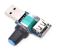 Cocoarm Regolatore di velocità, Energia Eolica Regolabile, Ampio Intervallo di Tensione, Materiale Premium, Regolatore di velocità della Ventola USB 2 Pezzi, Adatto per le Comuni Ventole USB 5 V