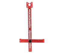 Cocoarm Regolo per Foratura e Marcatura in Lega di Alluminio, Squadra a T con Blocchi Scorrevoli e Livella a Bolla, per Lavorazione del Legno, da Tavolo, Fresatrice, a Nastro