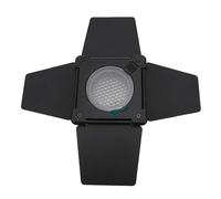 Cocoarm Riflettore Porta del Fienile Ferro ABS Modificatore di Luce con Griglia a Nido d'ape e 4 Filtri in Gel Colorato per Mini Mount Studio Fotografia Ritratto Illuminazione Video