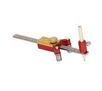 Cocoarm Righello da Tracciamento 3 in 1, Calibro da Disegno Multifunzione in Lega di Alluminio con Scala Metrica Imperiale, Strumento di Misurazione dell'altezza della profondità 0-140 Mm per Layout