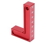 Cocoarm Righello di Posizionamento Ad Angolo Retto in Lega di Alluminio da 90 Gradi, Scala 75 X 45 Mm, Spessore 15 Mm, per Montaggio su Telaio di Armadietti e Cassetti per la Lavorazione del Legno