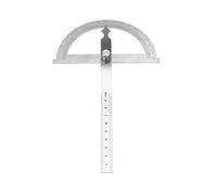 Cocoarm Righello Goniometro in Acciaio Inossidabile, Misuratore di Angolo da 0-180 Gradi con Dado di Bloccaggio per Misurare Facilmente Righello da 15 Cm e Goniometro Strumento 2 in 1 (120 * 150mm)