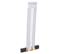 Cocoarm Righello per Scale Architettoniche Righello per Tracciare in Acciaio Inossidabile 200 Mm Fine 0,25 Mm Graduazione Strumento Multifunzione per Marcatura di Linee per la Lavorazione del Legno