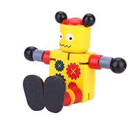 Cocoarm Robot Giocattolo in Legno per Bambini, Giocattolo Flessibile in | Materiale in Legno Non Tossico, Sicuro per i Bambini, Allena le capacità Motorie e L'immaginazione, Compatibile con la