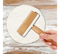 Cocoarm Rullo per Pasticceria in Legno, Utensile da Durevole per Cuocere Biscotti e Pasta per Pizza, Rulli 2 in 1 per Crosta di Spessore Uniforme, Strumento di Cottura Ideale per Chef Casalinghi