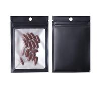 Cocoarm Sacchetti per Imballaggio di Gioielli Mini Sacchetti di Plastica con Chiusura a Zip 100 Pezzi Design Trasparente Richiudibile per Orecchini, Collane, Perline e Imballaggi Alimentari, Viaggi