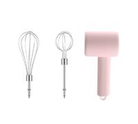 Cocoarm Sbattitore Manuale, Sbattitore Elettrico Ricaricabile USB con Fruste in Acciaio Inossidabile 304, 3 velocità, Portatile a Basso Rumore da 60 W per Cuocere Uova, Crema, Pastella Nella di Casa