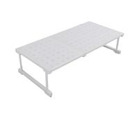 Cocoarm Scaffale per Armadio Espandibile Scaffale per Dispensa Espandibile in Acciaio Al Carbonio 42 Cm X 22 Cm Configurazione Senza Attrezzi Stoccaggio a Strati per Bagno Dispensa Armadio