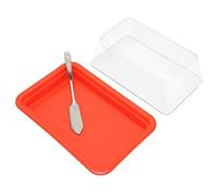 Cocoarm Scatola Porta Burro, Contenitore per Burro in PP e PC con Coperchio Trasparente e Taglia , Base Antiscivolo di Grande capacità 18 X 11,5 X 8 Cm per Tavolo da Pranzo Frigorifero da (quadrato