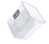 Cocoarm Scatola Portaoggetti per Frigorifero, Organizer per Frigorifero a 4 Scomparti in Plastica Trasparente per Frutta e Verdura, Design Salvaspazio per l'uso Sulla Porta Laterale