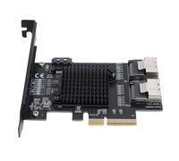 Cocoarm Scheda da PCIe a, Scheda di Espansione a 9 Porte con 2 Porte SFF8087, Adattatore da PCI Express 4X a Serial ATA a 6 Gbps per NAS, Desktop e Server