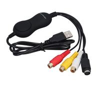 Cocoarm Scheda di Acquisizione Video USB 2.0 per PAL NTSC, Video | Ingresso AV su PC, registrazione da smartphone, compatibile con OBS Studio, convertitore da VHS a digitale, streaming live
