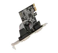 Cocoarm Scheda di Espansione Seriale PCIE, Adattatore a Doppia Porta per le Attrezzature Industriali Desktop, Staffa a Grandezza Naturale, Supporta XP-11, 2,6-5.x Codice Sorgente del Kernel, CHIP