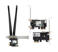 Cocoarm Scheda di Rete Doppia Antenna, Scheda di Rete Wireless PCIe X1 per AX200, WiFi 6 2.4G 574Mbps 5G 2400Mbps, Bluetooth 5.0, MU MIMO per Giochi in Streaming PC Desktop da Ufficio