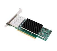 Cocoarm Scheda di Rete Ethernet 25G, 4 Porte SFP28 PCIe X16 | Controller E810, virtualizzazione e RDMA, progettazione offload della CPU, cavo in fibra o DAC, aggiornamento della rete