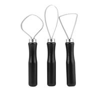 Cocoarm Scultura di Argilla in Ceramica in Legno Set di Strumenti Ad Anello Grande, Resistente con Manico Morbido per Mestiere Fai -da -te, Ideale per la Stampa di Cera e Batik di Argilla di Ceramica