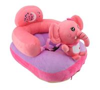 Cocoarm Seggiolino per Bambini Divano in Peluche Seggiolino da Pavimento per Bambini Divano 50 X 45 X 43 Cm Angoli Regolabili Base Antiscivolo Bluetooth Supporto per Seduta Interna per (Elefante di