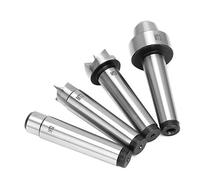 Cocoarm Set Centro Tornio, 4 Utensili per la Lavorazione del Legno MT1/MT2, Maggiore Supporto Facile Tornitura con Materiale in Acciaio (MT2)