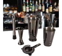 Cocoarm Set da Cocktail Set Shaker da Cocktail in Acciaio Inossidabile 304, 5 Pezzi, Strumenti da Bar Boston con Cucchiaio Filtro Jigger per Feste da Baristi a Casa
