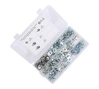 Cocoarm Set Dado a Clamp/Holder 160pcs U, 304 Dispositivi di Fissaggio in Acciaio Inossidabile, Forte Connessione Elastica, Anti-russa e Installazione Facile per Applicazioni Automobilistiche