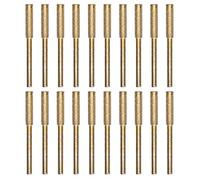 Cocoarm Set di 20 Pezzi Affilacoltelli Diamantati per Motoseghe, Testina per Affilare Frese, Kit Strumenti per Affilare File Rotanti, 4.8mm