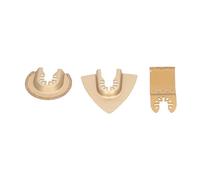 Cocoarm Set di 3 Lame per Oscillante, Lama Multiutensile per Smeriglio Brasato, per Piastrelle, Marmo, Cemento, Rettangolare, Triangolare, Semicircolare, per Smerigliatura di Angoli, Modellatura,